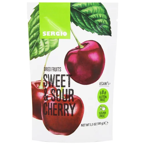 Суміш Sergio черешня + вишня сушені без кісточки 100г