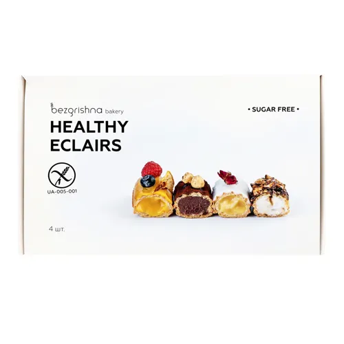 Набір еклерів Healthy eclairs Bezgrishna bakery к/у 240г