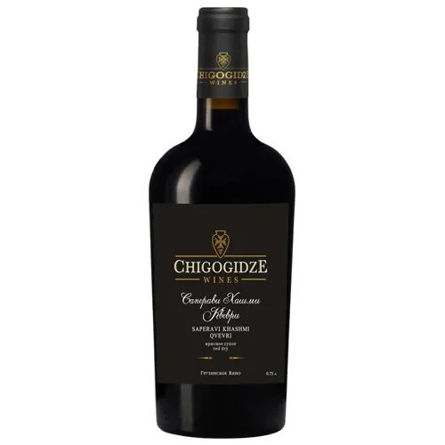 Вино Chigogidze Saperavi Khashmi Qvevri червоне сухе 13,5% 0,75л