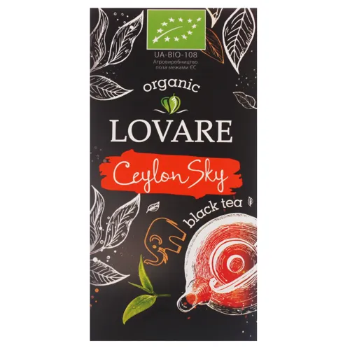 Чай чорний байховий Ceylon Sky Lovare к/у 24х1.5г