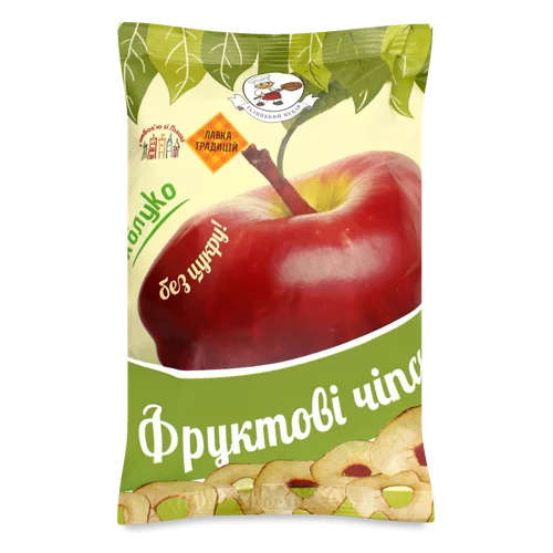 Чіпси Фруктові Яблучні, Вищого Ґатунку, м/у 40г