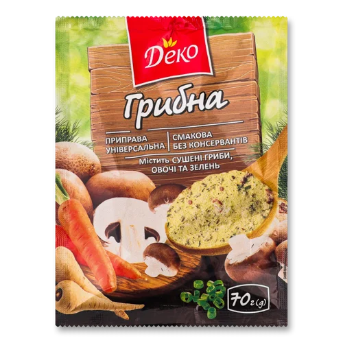 Приправа Універсальна Грибна Деко В/у 70г