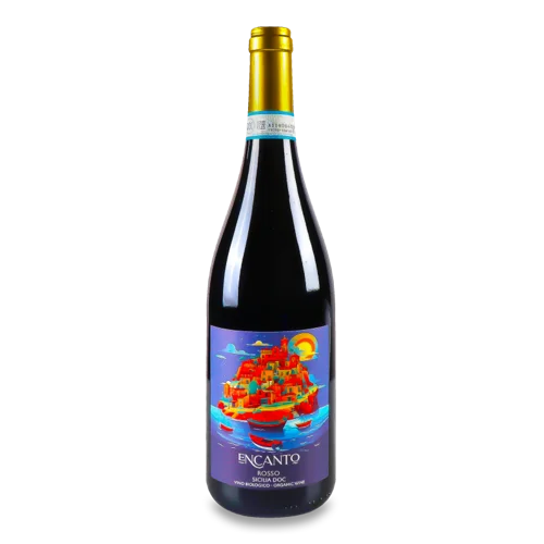 Вино Encanto Rosso Sicilia DOC, Органічне, Червоне, Сухе, 0.75л