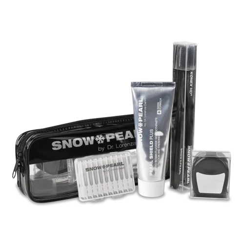 Дорожній Набір Зубної Пасти Pearl Shield Snow Pearl 1шт, гелевий, чорний