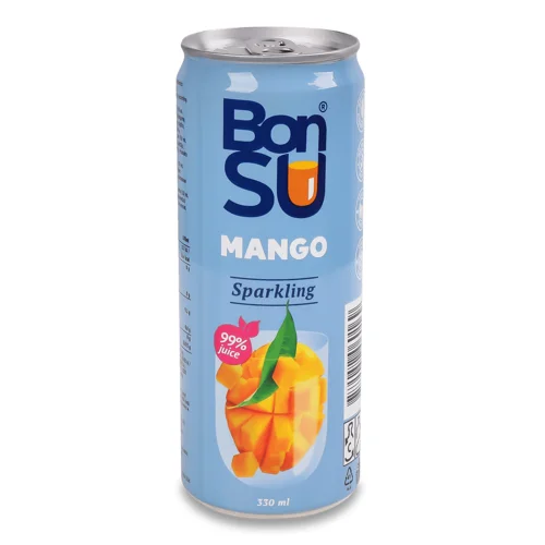 Напій BonSU із соку манго 99% газований 0,33л