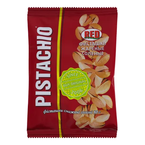 Фісташки смажені солені Red м/у 80г