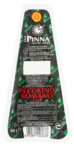 Сир 45% твердий Pecorino Romano Pinna лоток 200г