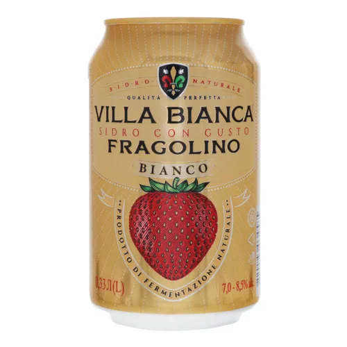 Сидр 0.33л 7-8.5% газований солодкий міцний білий Fragolino Bianco
