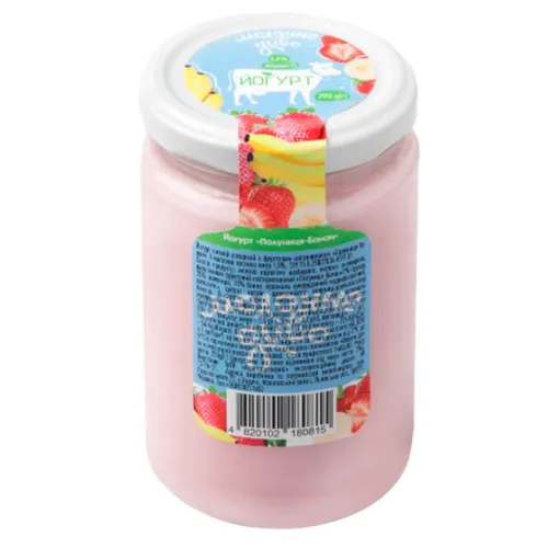 Йогурт 1,5% скло полуниця-банан