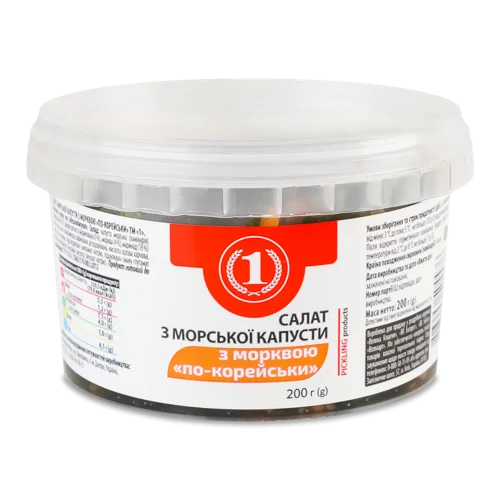 Салат Із Морської Капусти З Морквою По-Корейськи, п/у 200г