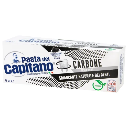 Зубна паста Pasta del Capitano Charcoal з вугіллям 75мл