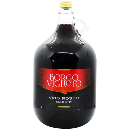 Вино Borgo Vigneto Vino Rosso червоне напівсухе 10,5% 5л