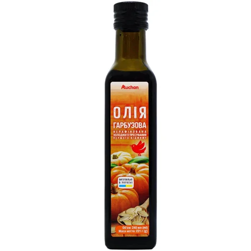 Олія гарбузова Auchan 240мл