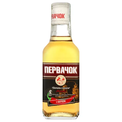 Настоянка 0.25л 40% Перцева з медом Первачок пл