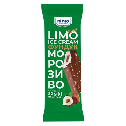 Морозиво Лімо Фундук ескімо 12%, 80г