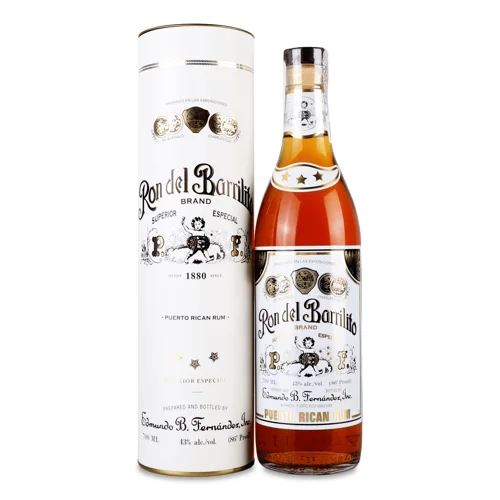 Ром Ron del Barrilito Three Stars,0,7л