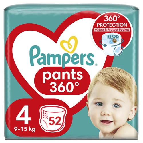 Підгузки-трусики Pampers Maxi 4 9-15кг 52шт
