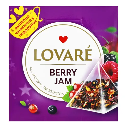 Чай Lovare Berry Jam квітково-ягідний 15шт х 2г