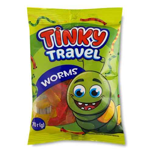Желейні Цукерки Worms Tinky, в/ґ, 70г