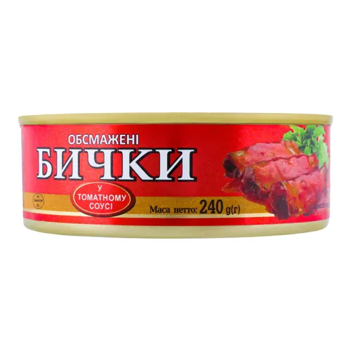 Бички у томатному соусі «Рижское золото» 240г