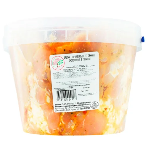 Шашлик М'ясна Весна По-кавказьки в маринаді зі свинини охолоджений