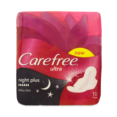 Гігієнічні Прокладки Ultra Night Plus Carefree, 10 шт/уп