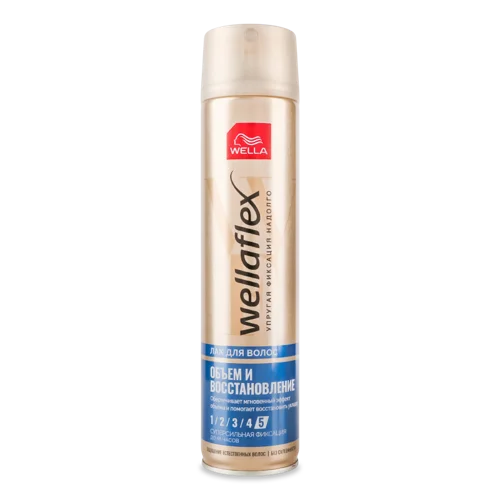 Лак Для Волосся Суперсильної Фіксації Wellaflex Wella, Об'єм та Відновлення, п/пл, 250мл