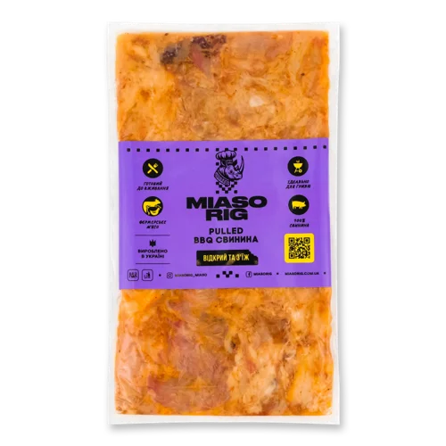 М'ясо Рване Свинина BBQ, Вищого Ґатунку, 0.1кг
