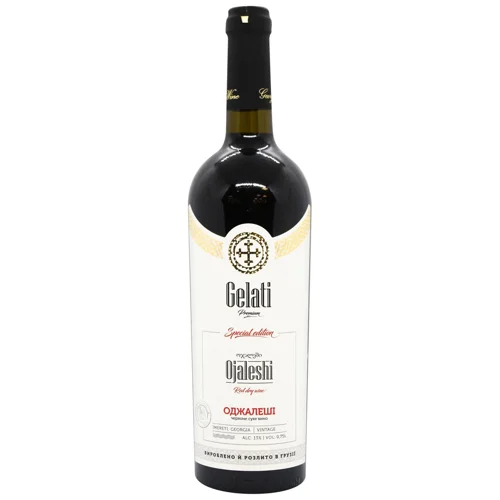 Вино Gelati Premium Ojaleshi червоне напівсолодке 13% 0,75л