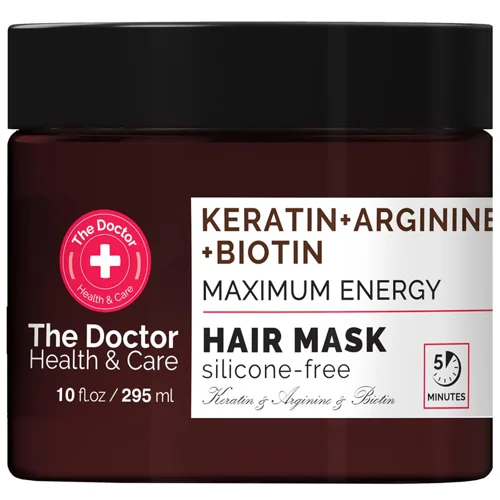 Маска для волосся The Doctor Health & Care Keratin + Arginine + Biotin Maximum Energy 295мл