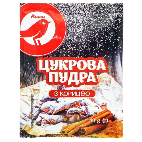 Цукрова пудра Auchan з корицею 80г