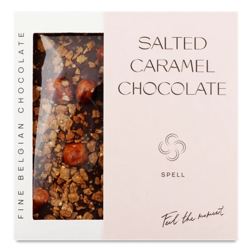 Шоколад З Солоною Карамеллю З Карамелізованими Пластівцями Та Фундуком, к/у 100г