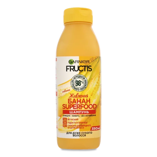 Шампунь Живлення Банан Superfood Fructis, В/ґ, 350мл