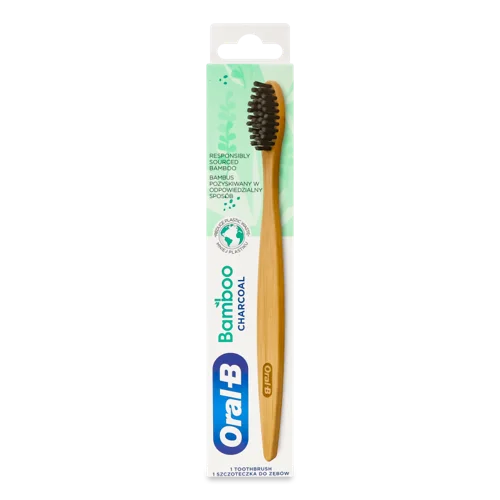 Зубна Щітка Charcoal Бамбук Oral-B, Вищий Ґатунок, 1 шт