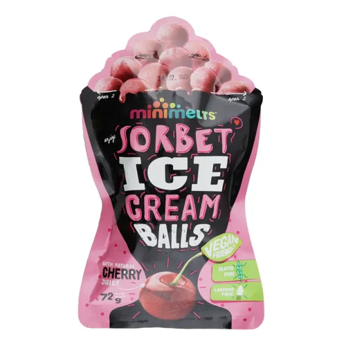 Кульки-морозиво Cherry Sorbet Mini Melts д/п 72г