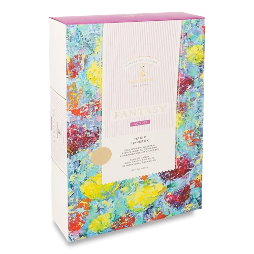 Асорті Цукерок Fantasy, Вищого Ґатунку, Картонна Упаковка, 600г