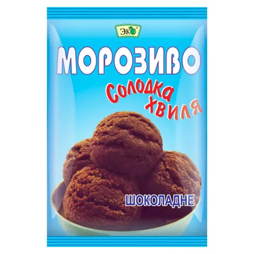 Морозиво Еко Солодка хвиля шоколадне 60г