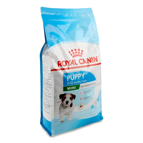 Корм сухий повнораціонний для цуценят малих порід, Mini Royal Canin, в/ґ, 2 кг