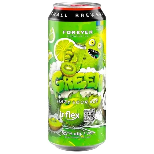 Пиво Forever Green світле нефільтроване 5,5% 0,5л