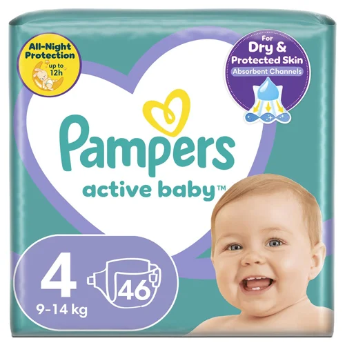 Підгузки Pampers Active Baby Maxi 4 9-14кг 46шт