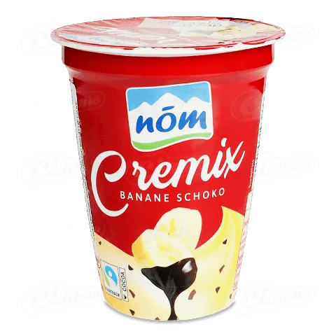 Йогурт десертний NOM Кремікс Банан-шоколад 7%, 180г