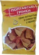 Грінки Полтавські житньо-пшеничні зі смаком сала з часником 100г