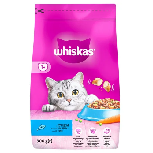 Корм сухий Whiskas з тунцем для котів 300г