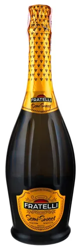 Вино ігристе 0.75л 10-13.5% біле полусолодке Semi-Sweet Fratelli бут