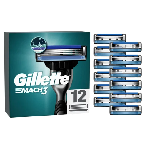 Картриджи для гоління Gillette Mach 3 змінні 12шт