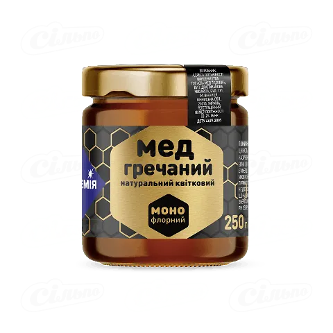 Мед натуральний «Премія»® квітковий гречаний, 250г