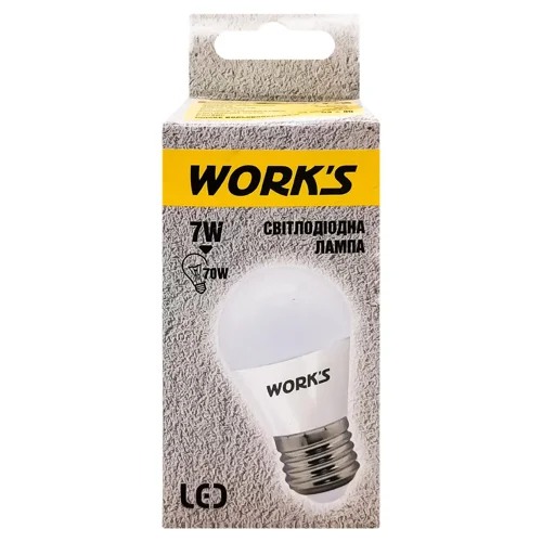 Лампа світлодіодна Work's 7W E27