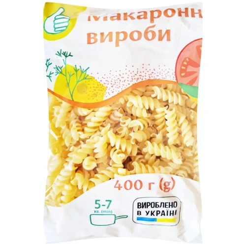 Макаронні вироби Auchan спіральки 400г
