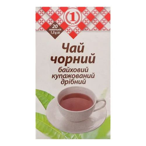 Чай чорний байховий купажний невеликий №1