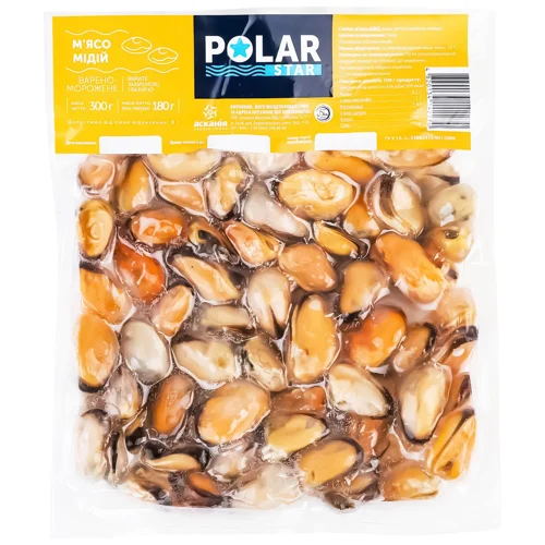М'ясо мідій Polar Star варено-морожене 300г